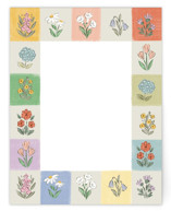 Checkered flowers Personalized Stationery