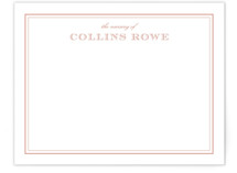 Engraved name Personalized Stationery