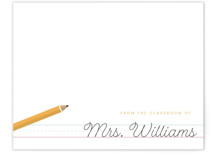 Classroom Notes Personalized Stationery