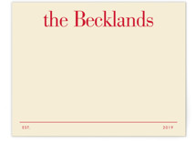 Established Date Personalized Stationery