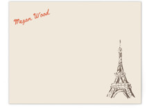 Eiffel in Love Personalized Stationery