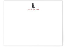 Black Labrador Personalized Stationery