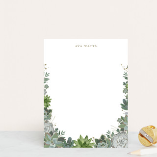 Climbing Succulents Personalized Stationery