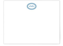 Ellipse Monogram Personalized Stationery