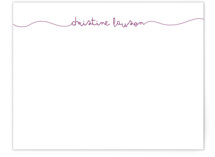 Purple Thread Personalized Stationery