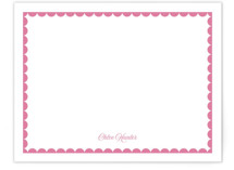 Scalloped Trim Personalized Stationery