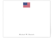 American Flag Personalized Stationery