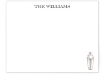 Cocktail Shaker Personalized Stationery