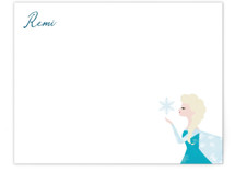 Elsa's Snowflakes Personalized Stationery