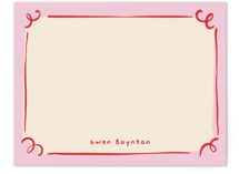 curly corners Personalized Stationery