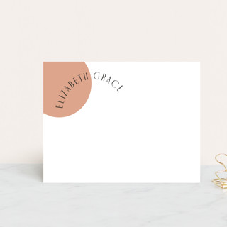 Modern Circle Personalized Stationery