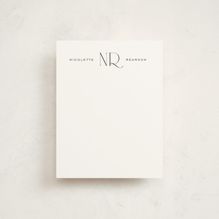 Black Tie Personalized Stationery by Ashley DeMeyere Minted