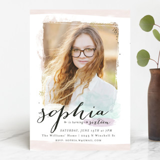 Effervescence Sweet Sixteen Party Invitations