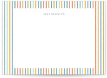 Cheerful Stripes 5x7 Personalized Stationery