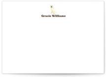 Yellow Labrador 5x7 Personalized Stationery