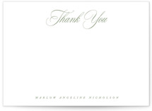 Timeless Thank You 5x7 Personalized Stationery