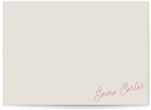 Sweet Script Corner 5x7 Personalized Stationery