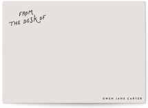 from the desk 5x7 Personalized Stationery
