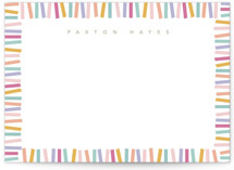 Confetti border 5x7 Personalized Stationery
