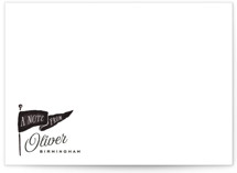 Vintage Pennant 5x7 Personalized Stationery