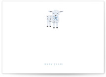 Lil' Lamb 5x7 Personalized Stationery