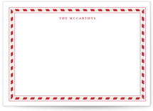 Sweet Peppermint Frame 5x7 Personalized Stationery