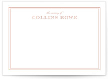 Engraved name 5x7 Personalized Stationery