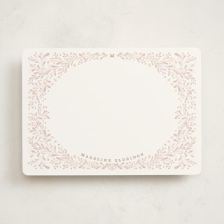 Botanical border 5x7 Personalized Stationery