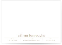 Record 5x7 Personalized Stationery