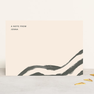 Brushed Lines 5x7 Personalized Stationery