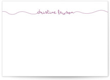 Purple Thread 5x7 Personalized Stationery