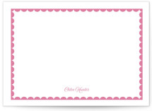 Scalloped Trim 5x7 Personalized Stationery