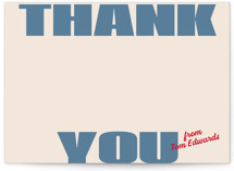 Retro bold 5x7 Personalized Stationery