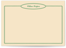 The Oval 5x7 Personalized Stationery