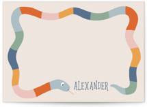 Slithering Around 5x7 Personalized Stationery