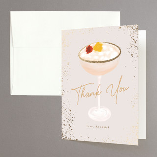 milacek Foil-Pressed Bridal Shower Thank You Cards 