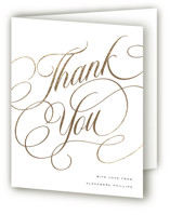 Bridal Shower Script Foil-Pressed Bridal Shower Thank You Cards 
