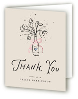 Bubbly Brunch Foil-Pressed Bridal Shower Thank You Cards 