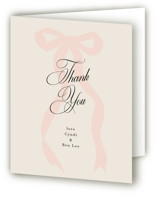 Big Bow Bridal Shower Thank You Cards