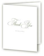 Chic Script Bridal Shower Thank You Cards
