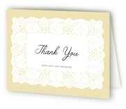 Lace Bridal Shower Thank You Cards