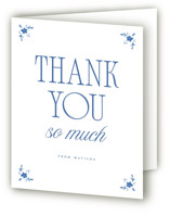 Delft Bridal Shower Thank You Cards
