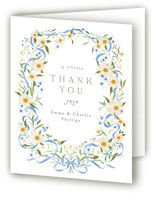 Wildflower Wreath Bridal Shower Thank You Cards