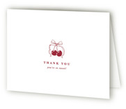 Classic Cherries Bridal Shower Thank You Cards