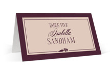 Merlot Place Cards - Vegetarian
