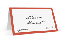 Juniper Place Cards - Vegetarian