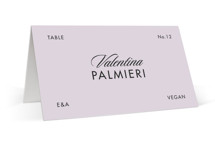 Cinematique Place Cards - Vegetarian