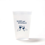 Cheers to Love Frosted Plastic Cup, set of 50 Party Cups
