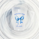 Ribbon In Blue Welcome Baby Cup, set of 50 Party Cups