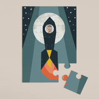 Rocket to the Moon 12-Piece Custom Puzzle
